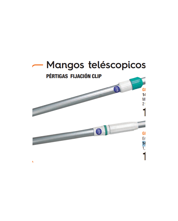 PERTIGA PISCINA TELESCOPICA 2 TRAMOS DE 2,40 M. 4,2 M GRE