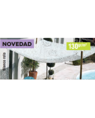 TOLDO VELA SOMBREO CUADRADO CAMUFLAJE 3 X 3 M BLAN