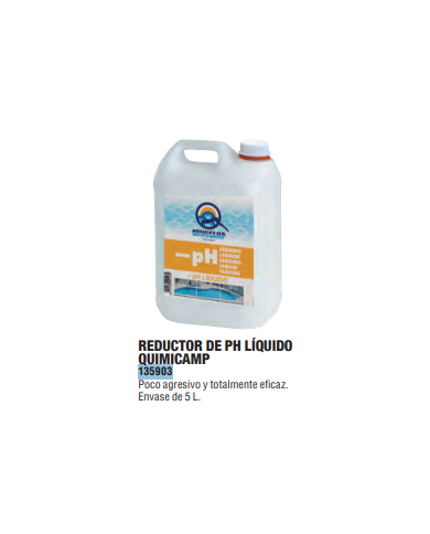 REDUCTOR PH LIQUIDO CLORHIDRICO 5 L QUIMICAMP