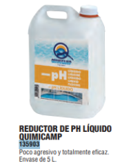 REDUCTOR PH LIQUIDO CLORHIDRICO 5 L QUIMICAMP