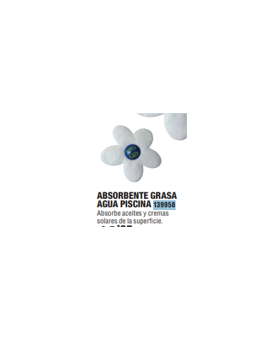 ABSORBENTE GRASA AGUA PISCINA 6 UDS WATER LILY OP