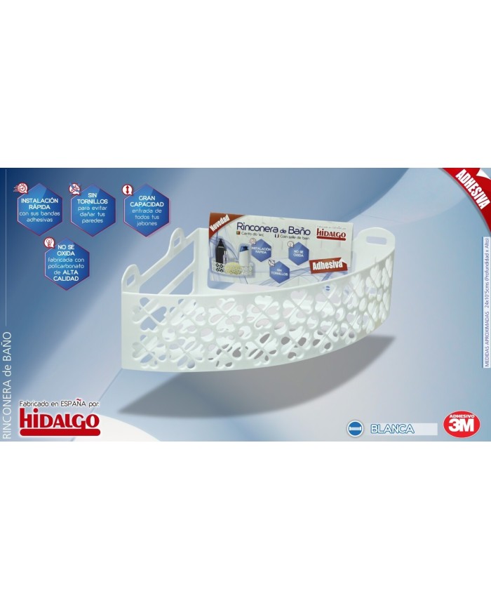RINCONERA PLAST. BAÑO 1 PISO BLANCO