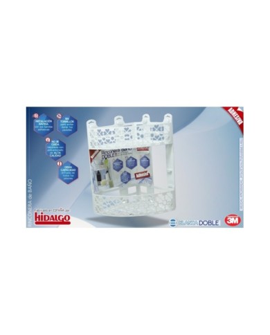 RINCONERA PLAST. BAÑO DOBLE BLANCO