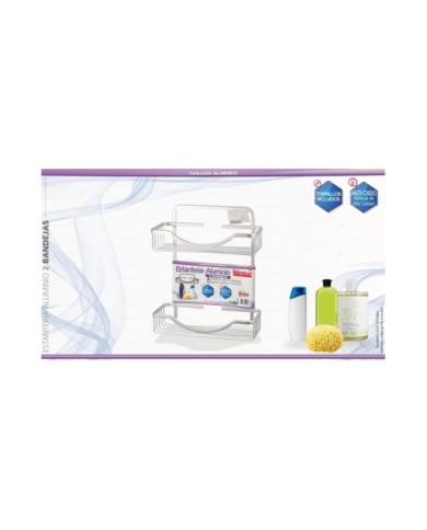 ESTANTE ALUMINIO 2 BANDEJAS