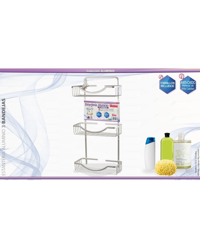 ESTANTE ALUMINIO 3 BANDEJAS