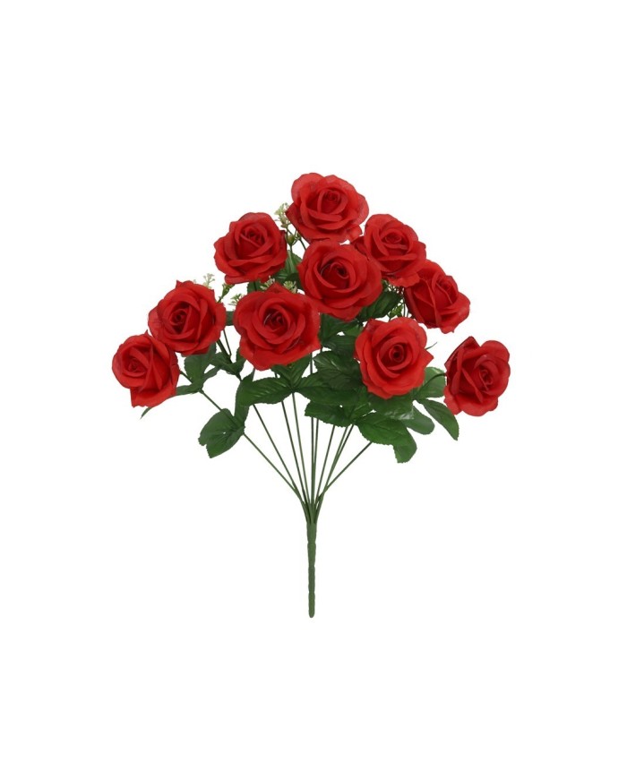 RAMO ROSAS X 10 -45 CM (ROJO)