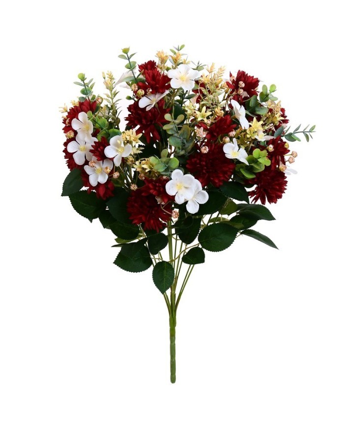 RAMO CRISANTEMO (A) X 11-57CM (ROJO)