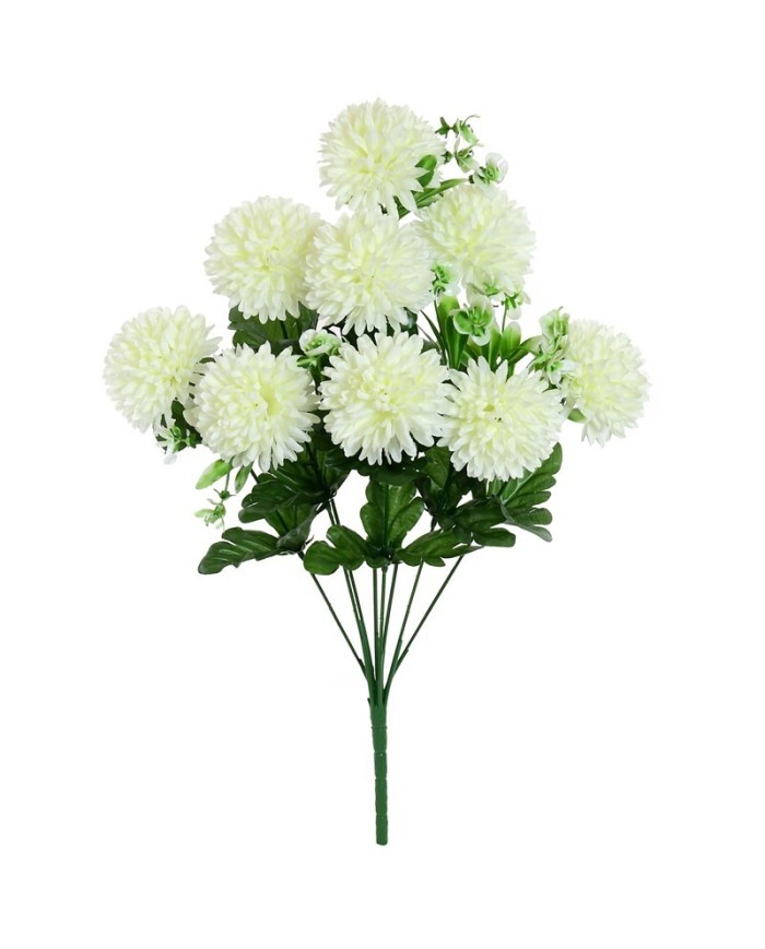 RAMO POM-POM X 9-49 CM (BLANCO)