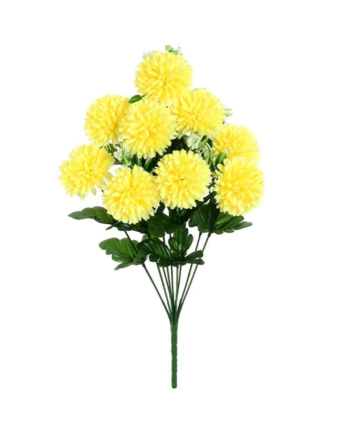 RAMO POM-POM X 9-49 CM (AMARILLO)