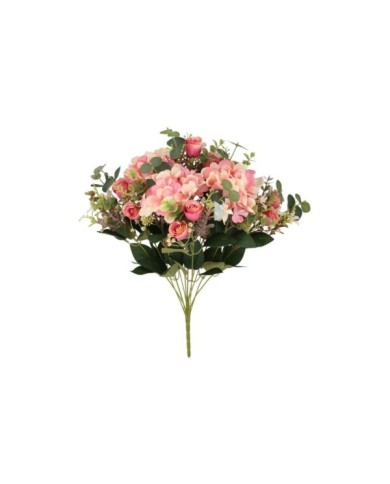 RAMO HORTENSIAS-CAP (A) X 11 -52CM(ROSA)