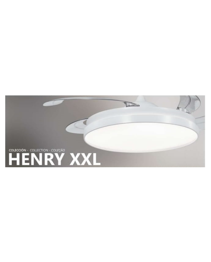 Ventilador de techo HENRY XXL 5 aspas con LED 70W, mando y app