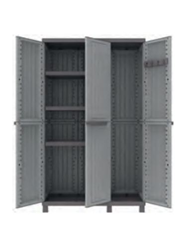 ARMARIO RESINA 3 PUERTAS C-WOOD 103X39X170CM TERRY