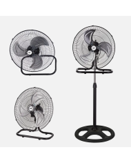 Ventilador DC Esparta Plus Plata 107 cm Ø con Luz LED y Mando