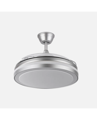 Ventilador DC Esparta Plus Plata 107 cm Ø con Luz LED y Mando