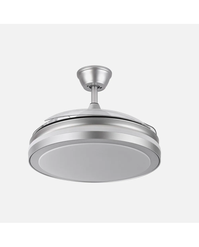 Ventilador DC Esparta Plus Plata 107 cm Ø con Luz LED y Mando