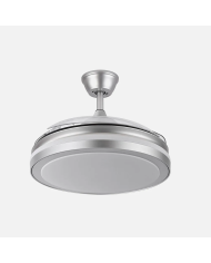 Ventilador DC Esparta Plus Plata 107 cm Ø con Luz LED y Mando