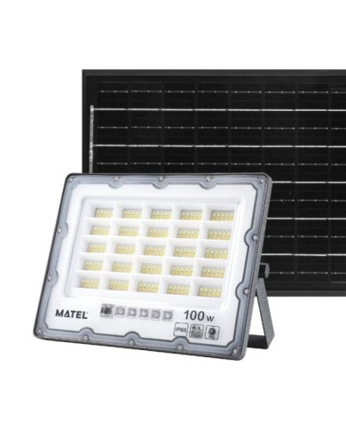 PROYECTOR LED SOLAR IP65 GRIS 100W.CCT