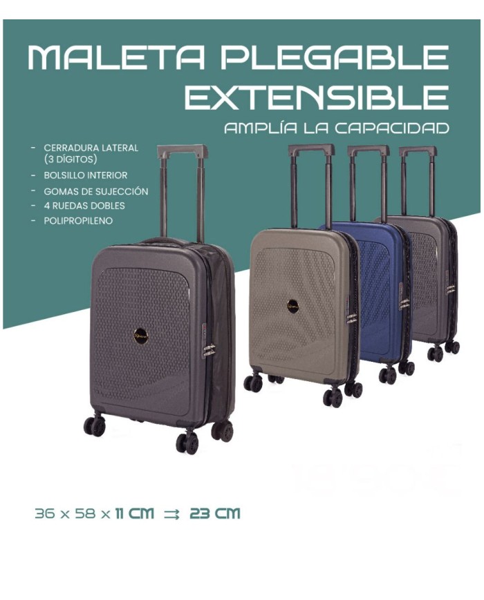 TROLLEY INDIVIDUAL PLEGABLE PP CAJA DE 3 UND.