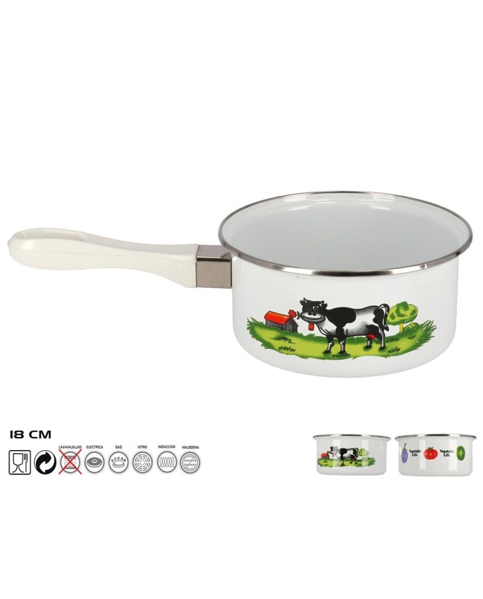 CAZO  ESMALTADO 18CM EZ09077 SURTIDO