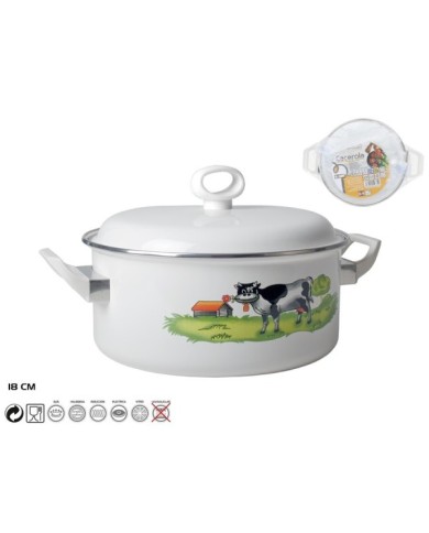 CACEROLA 18CM ESMALTADA