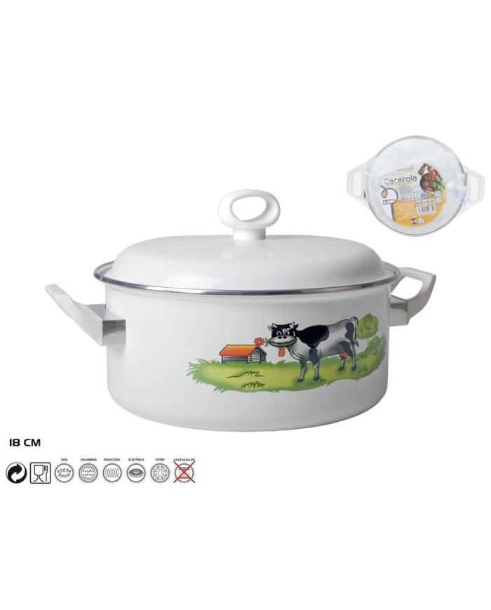 CACEROLA 18CM ESMALTADA