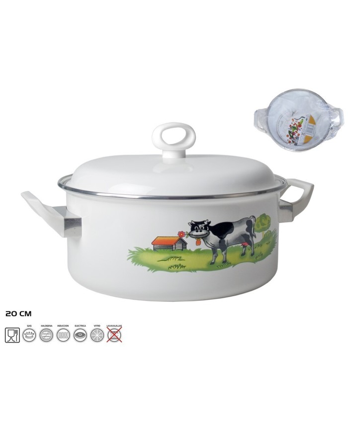CACEROLA ESMALTADA 20CM