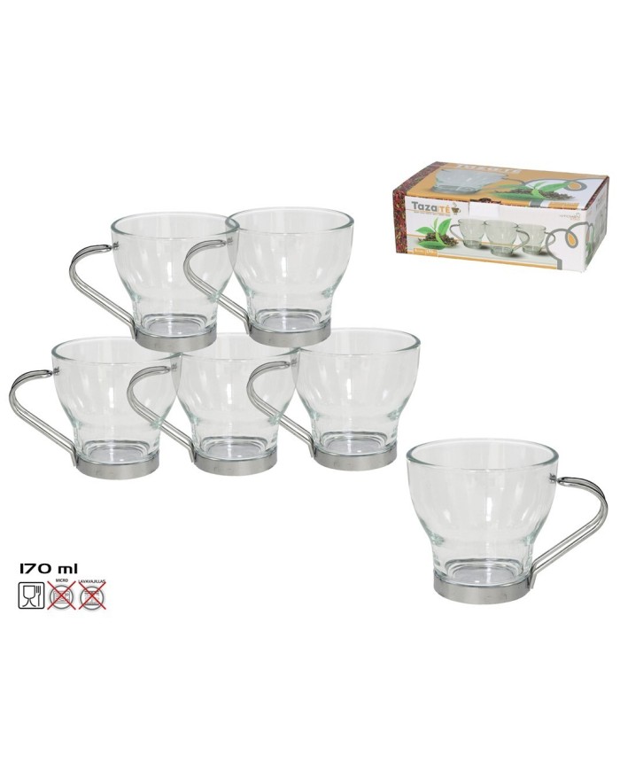 TAZA TE X6   170ML L2506/BH6A CRISTAL