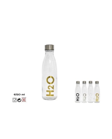BOTELLA H2O 650ML T/ACERO