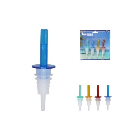 SET 4 TAPONES ANTIGOTEO SURTIDO COLORES
