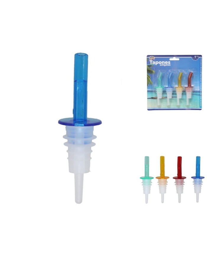 SET 4 TAPONES ANTIGOTEO SURTIDO COLORES