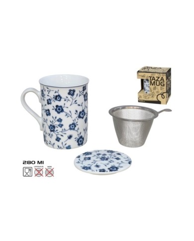 TAZA MUG GARDEN 280ML C/FILTRO Y TAPA