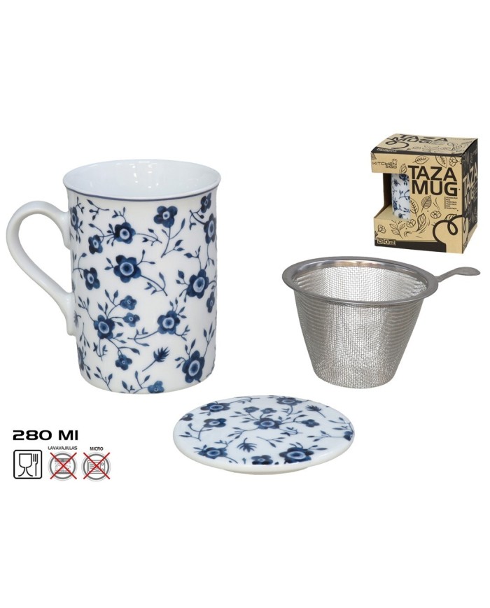 TAZA MUG GARDEN 280ML C/FILTRO Y TAPA