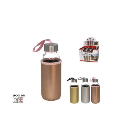 BOTELLA CRISTAL CON FUNDA 300ML ENCHANTEE 3 SURTID