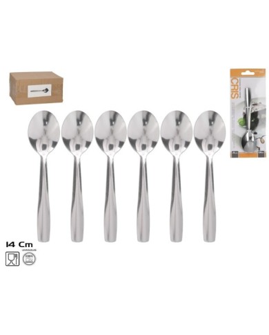 CUCHARA CRIS POSTRE X6 14X3,5CM