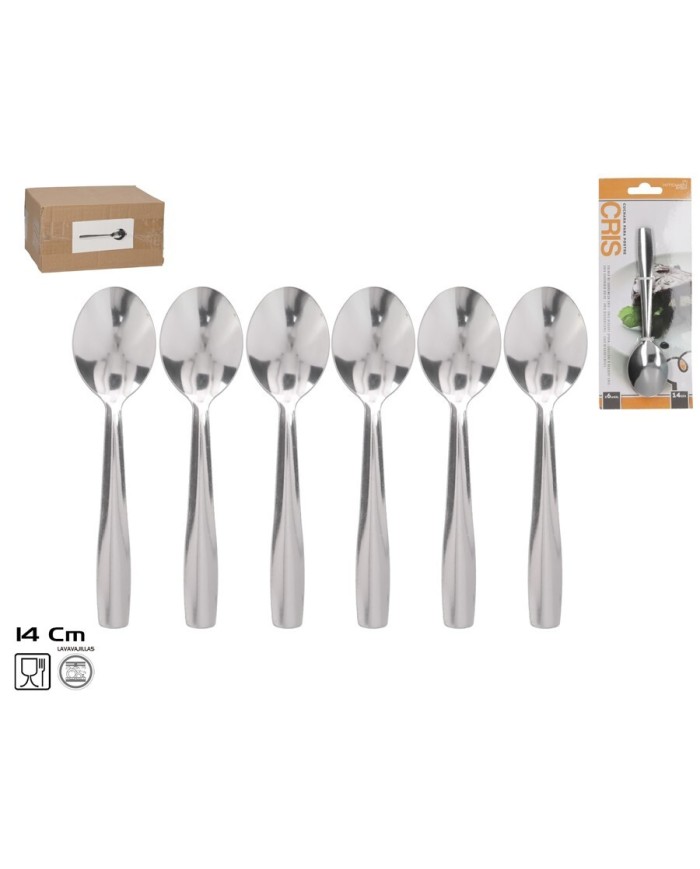 CUCHARA CRIS POSTRE X6 14X3,5CM