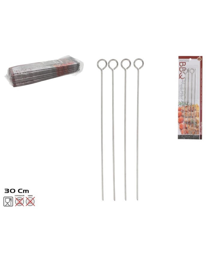 PINCHO BARBACOA X4 30 CM