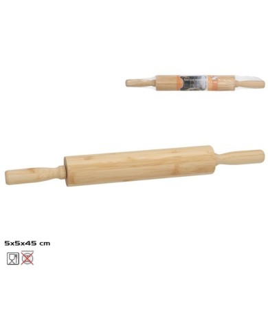 RODILLO DE AMASAR ERIC BAMBU 5X5X45 CM