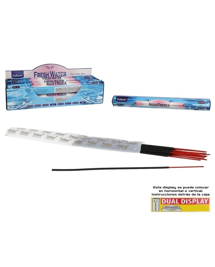 INCIENSO 24G 20 STICKS TULASI FRESH WATER