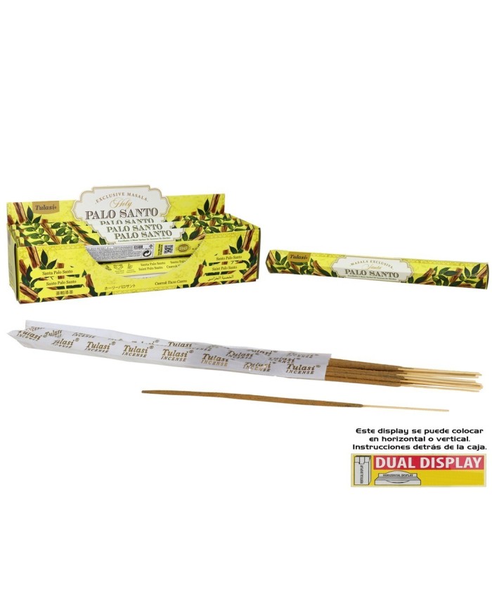 INCIENSO 15G 14 STICKS TULASI HOLY PALO SANTO