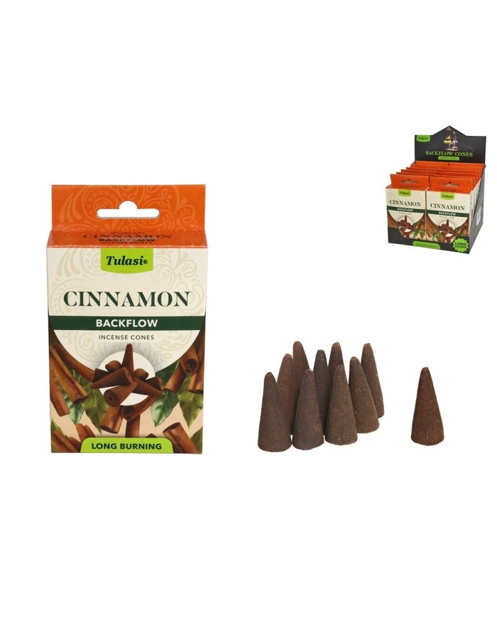 INCIENSO 28G 10 CONOS TULASI CINNAMON