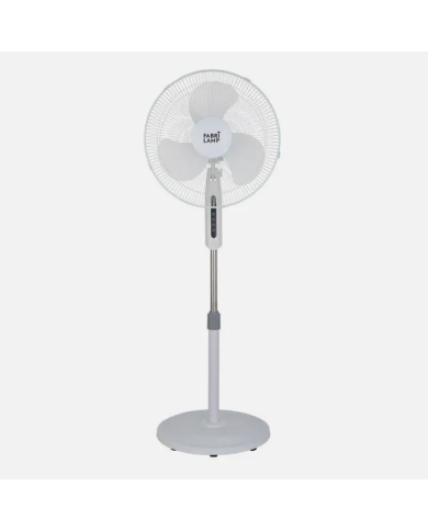 VENTILADOR DE PIE ETESIO BLANCO 3 VELOCIDADES 40W OS CILANTE 3 ASPAS BLANCAS