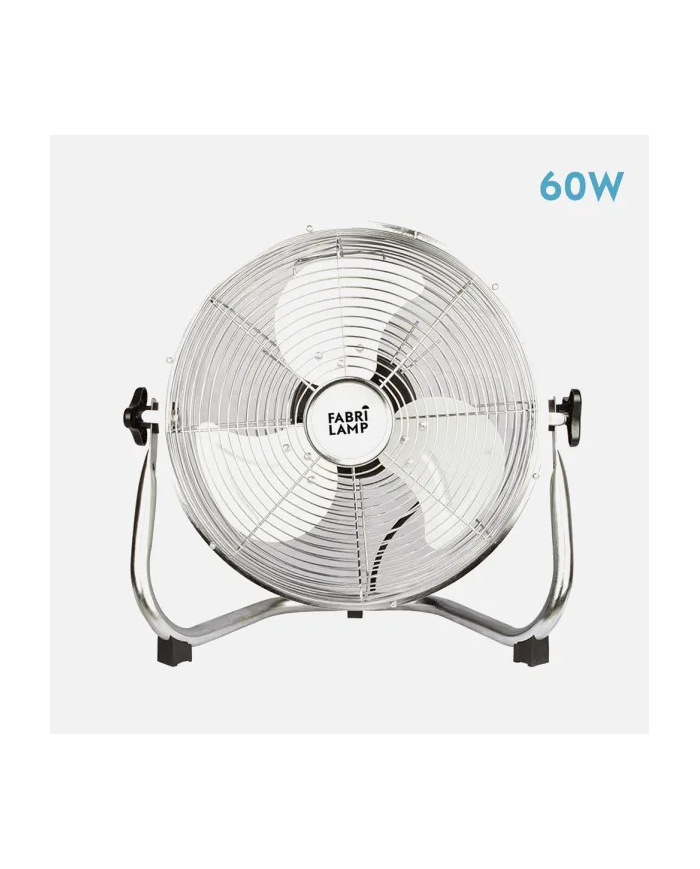 VENTILADOR INDUSTRIAL LIBIS 60W CROMO 40D 3 VELOCIDADES 44X48,5X27,5 CM