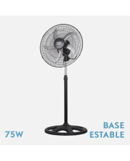 VENTILADOR INDUSTRIAL LIBIS 100W CROMO 52D 3 VELOCIDADES 54X56X22 CM