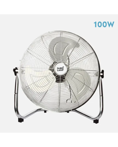 VENTILADOR INDUSTRIAL LIBIS 100W CROMO 52D 3 VELOCIDADES 54X56X22 CM