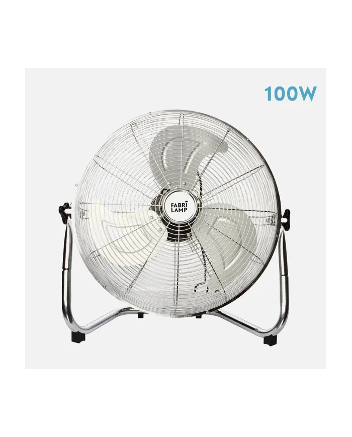 VENTILADOR INDUSTRIAL LIBIS 100W CROMO 52D 3 VELOCIDADES 54X56X22 CM