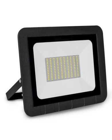 PROYECTOR LED PLANO NEGRO 75W FRIA