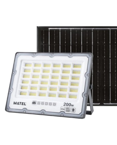 PROYECTOR LED SOLAR IP65 GRIS 200W.CCT