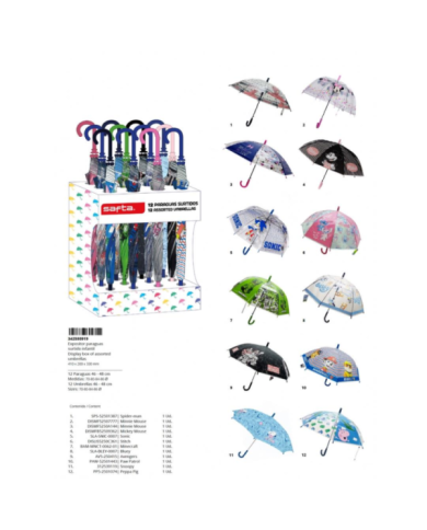 Expositor Paraguas Surt. Infantil 41X33X20Cm