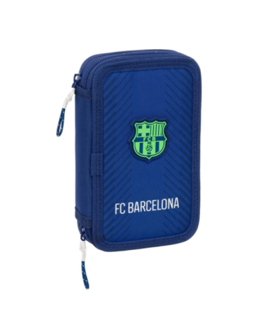 Plumier Doble Pqño 29 Pcs F.C. Barcelona Navy Blue 12,5X19,5X4Cm