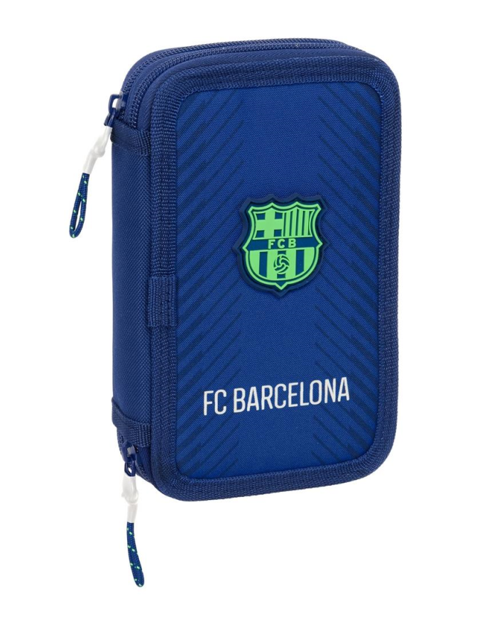 Plumier Doble Pqño 29 Pcs F.C. Barcelona Navy Blue 12,5X19,5X4Cm